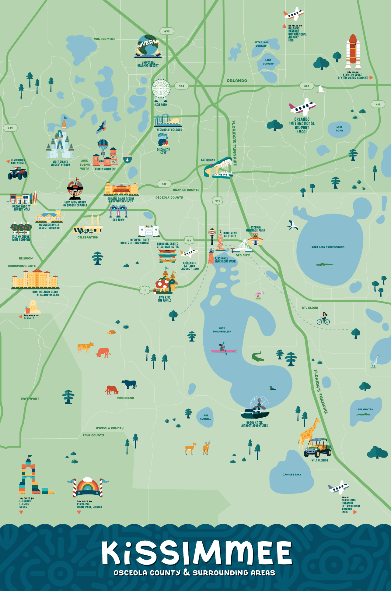 Map Of Kissimmee | Experience Kissimmee with Kissimmee on Map of Florida