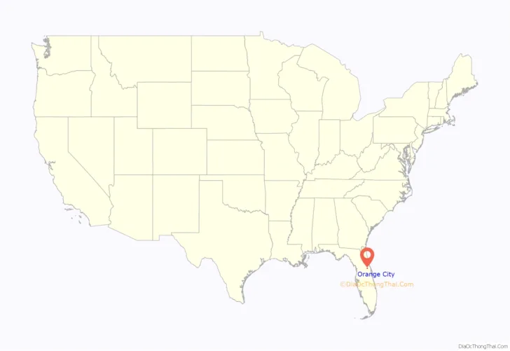 Map of Orange City Florida