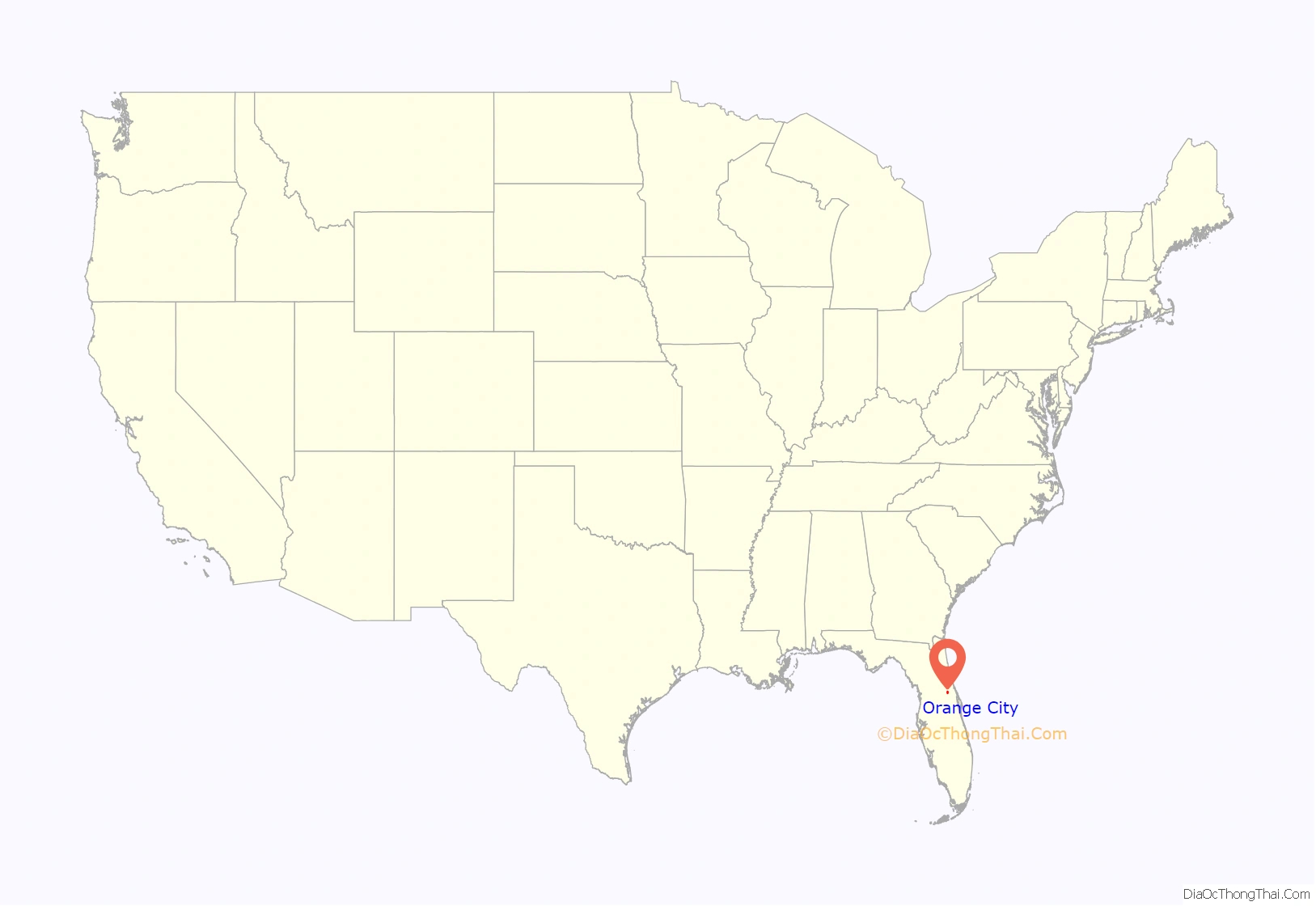 Map Of Orange City, Florida - Thong Thai Real in Map Of Orange City Florida