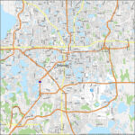 Map Of Orlando, Florida   Gis Geography For Map Of Central Florida Highways