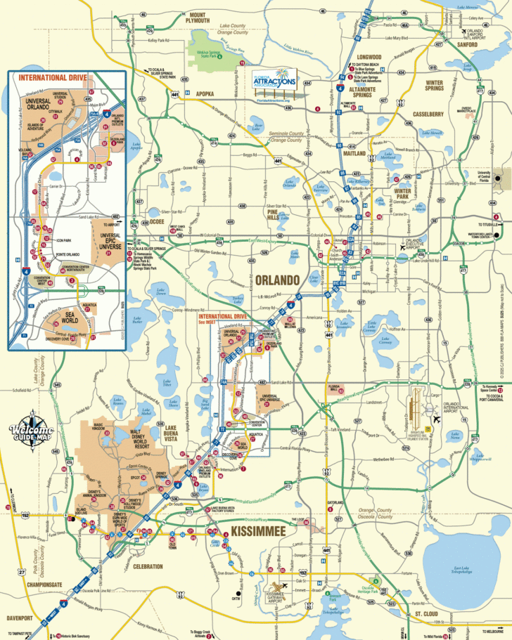 Map of Old Town Kissimmee Florida