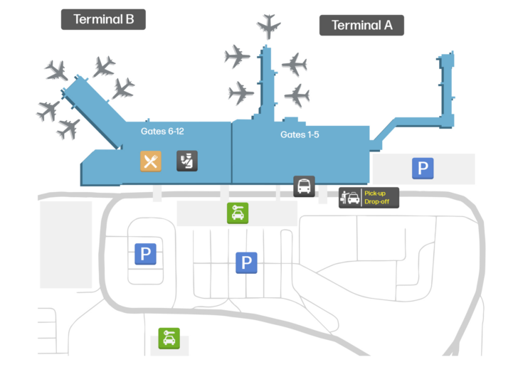 Map of Sanford Airport Florida