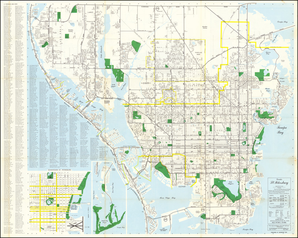 Map Of Pinellas County Greater St. Petersburg Clearwater - Barry pertaining to Map Of St Petersburg Florida