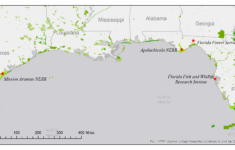Map Of Protected Lands Along The Gulf Coast | U.s. Geological Survey with regard to Map Of The Gulf Of Mexico In Florida