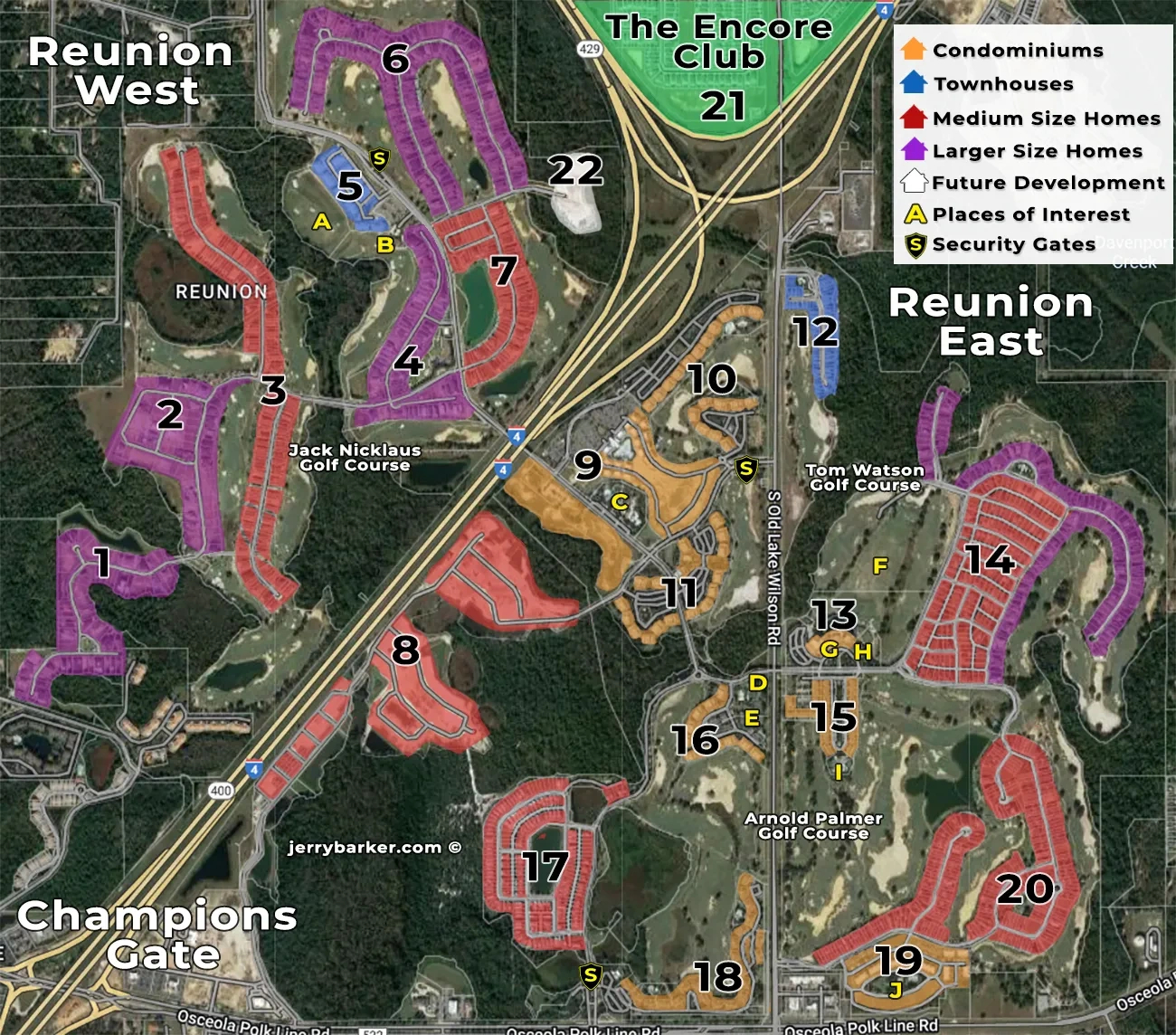 Map Of Reunion Resort intended for Map Of Reunion Resort Florida