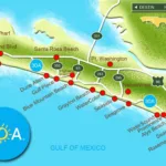 Map Of Scenic 30A And South Walton, Florida – 30A For Map Of 30a Florida Beaches