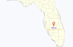 Map Of Sebring City, Florida - Thong Thai Real with Sebring Fl Map of Florida