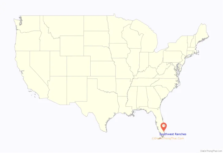 Map of Southwest Ranches Florida