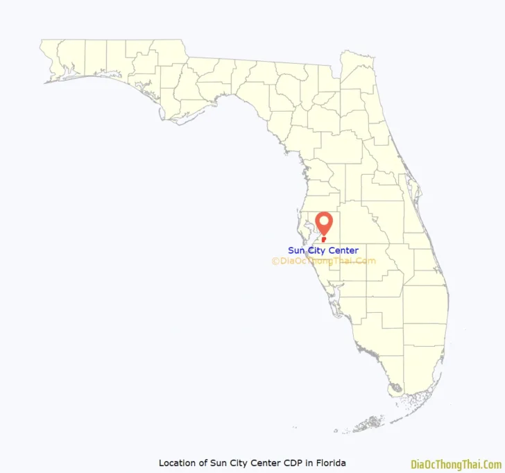 Map of Florida Sun City