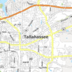 Map Of Tallahassee, Florida   Gis Geography In City Map Of Tallahassee Florida