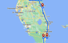 Map Of Tampa, Florida And Major Cities Route throughout Map Of Florida Cities Near Tampa
