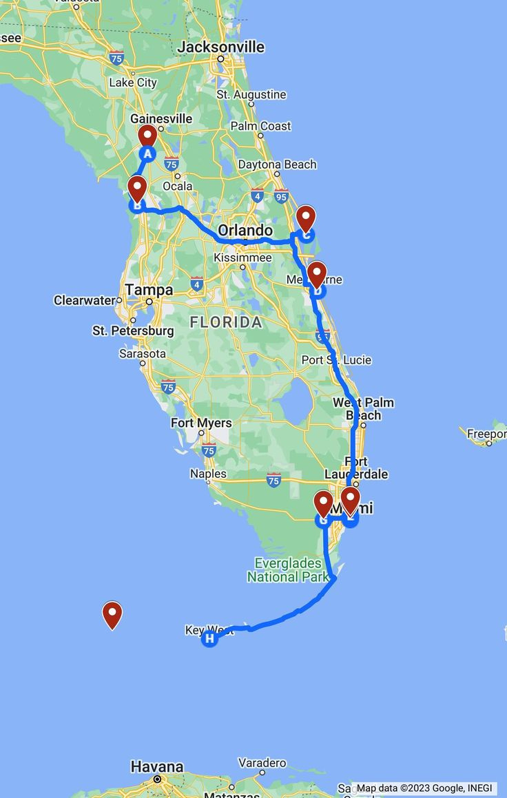 Map Of Tampa, Florida And Major Cities Route throughout Map Of Florida Cities Near Tampa
