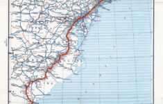 Map Of The Atlantic Highway. | Library Of Congress throughout Road Map Of Florida And Georgia