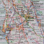 Map Of The City Of Orlando And Central Florida Stock Image   Image Inside Map Of Central Florida Roads
