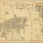 Map Of The City Of Vero Beach Indian River County Florida   Barry Within Street Map Of Vero Beach Florida