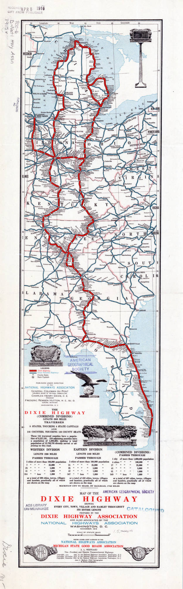 Map of Route 81 to Florida