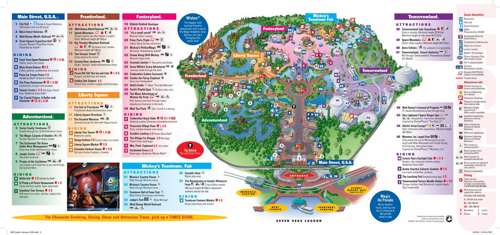 Map Of The Magic Kingdom, Walt Disney World, Florida, Marc… | Flickr inside Map of Magic Kingdom Florida