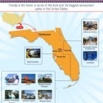 Map Of Top 10 Amusement Parks In Florida   Answers Inside Map Of Florida Amusement Parks