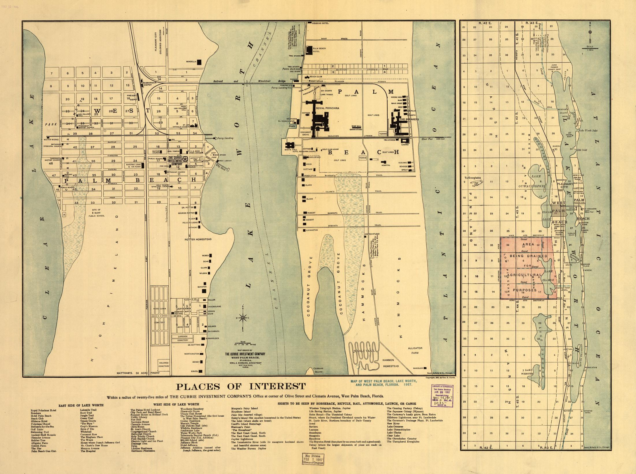 map of west palm beach lake worth and palm beach florida inside map of palm beach florida Map Of West Palm Beach, Lake Worth, And Palm Beach, Florida inside Map of Palm Beach Florida