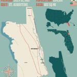 Map Saint Johns County In Florida Royalty Free Vector Image In Map Of St Johns Florida
