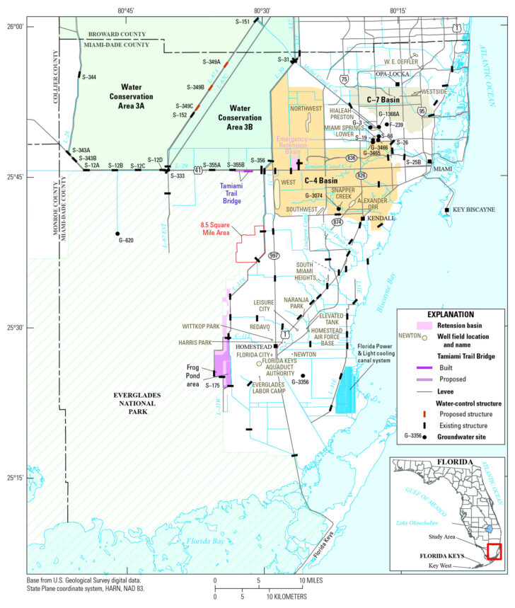 Map of Miami Dade Florida