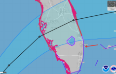 Map Shows Where Trump'S Mar-A-Lago Is Compared To Hurricane Milton throughout Map of Florida Showing Mar a Lago