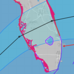 Map Shows Where Trump'S Mar A Lago Is Compared To Hurricane Milton Within Location Of Mar A Lago In Florida Map