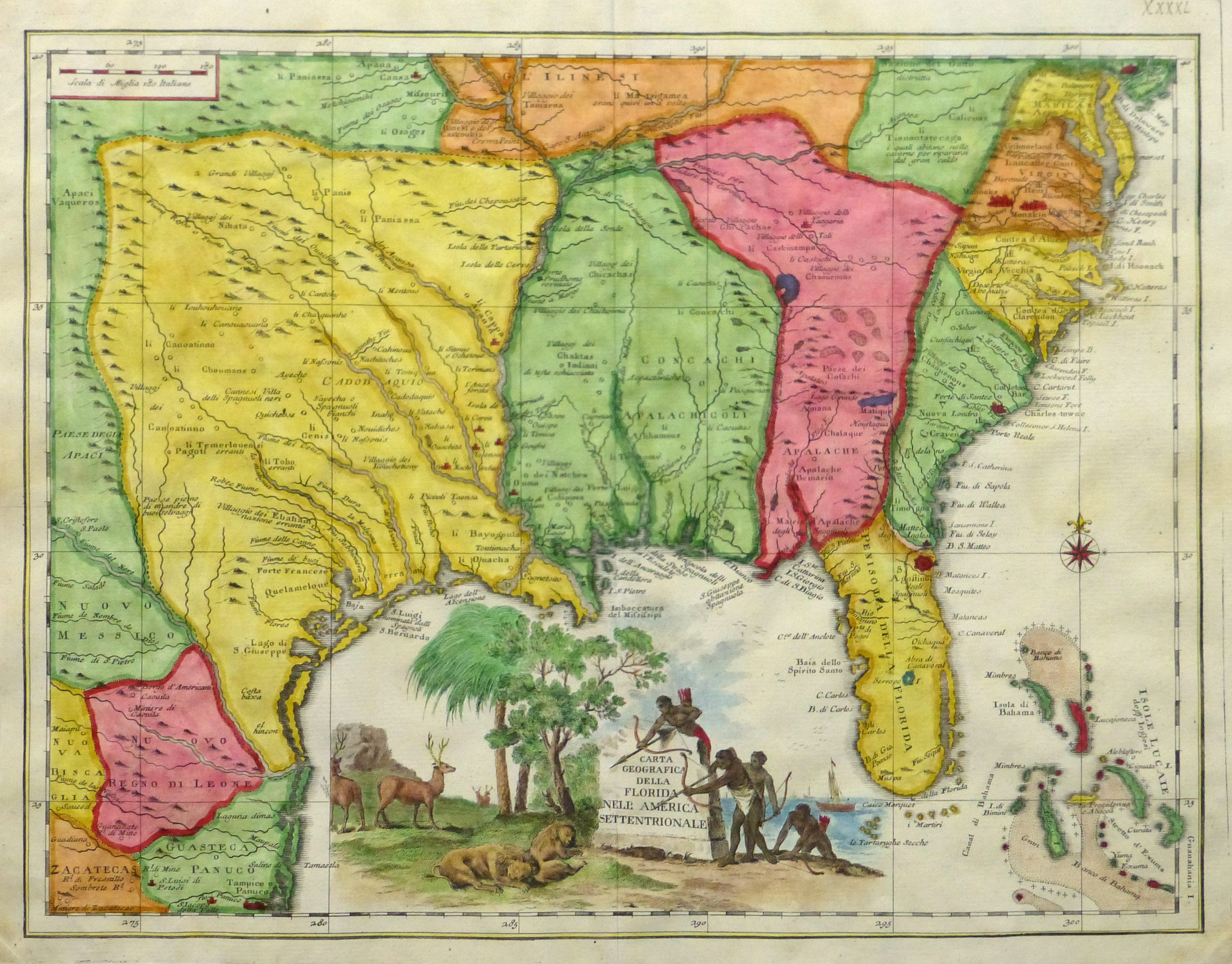 Map Texas To Florida, 1740 regarding Map Of Texas And Florida