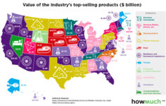 Map: The Most Profitable Industry In Every U.s. State within Map of Industries in Florida