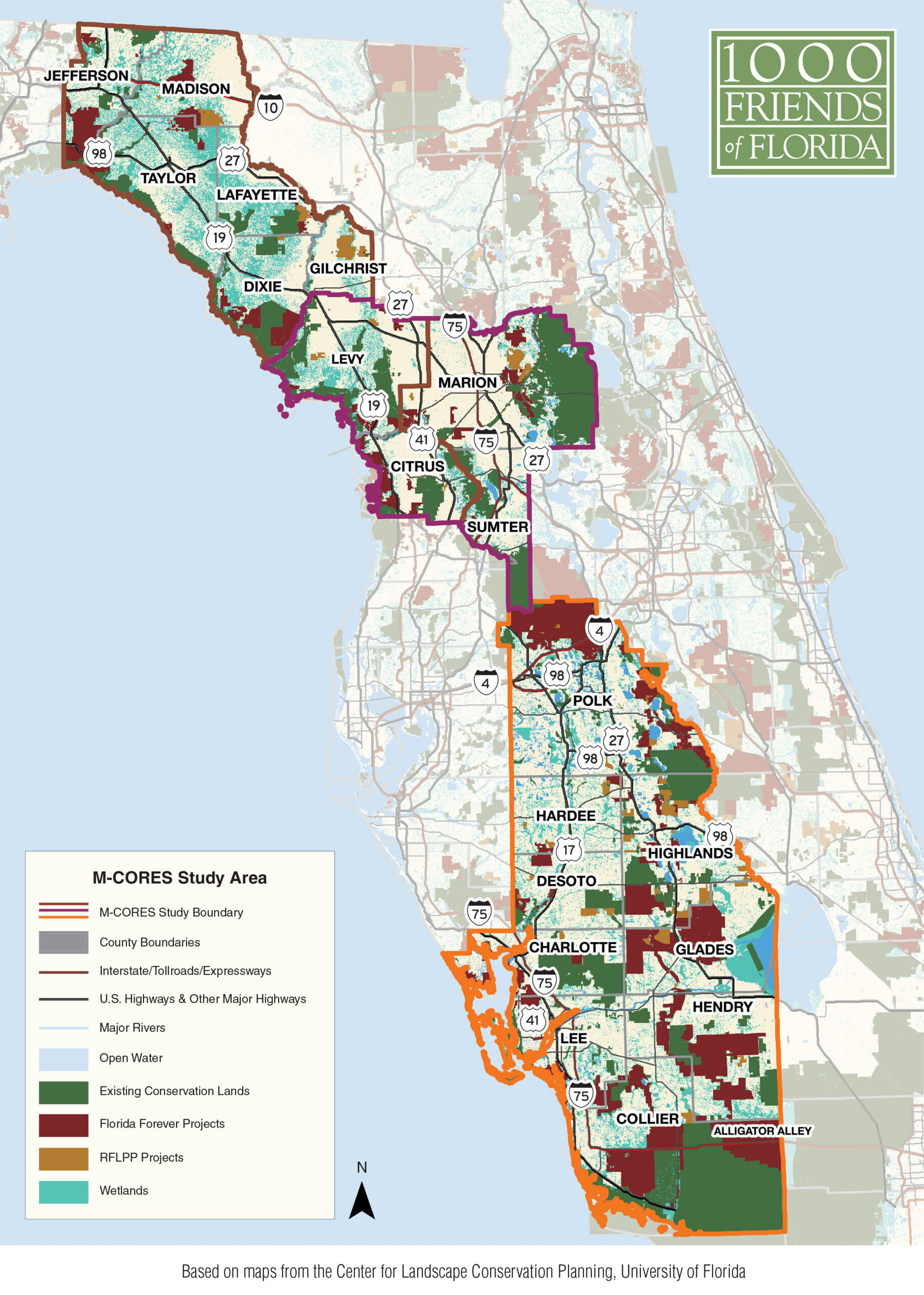 Maps - 1000 Friends Of Florida within Map Of Wetlands In Florida