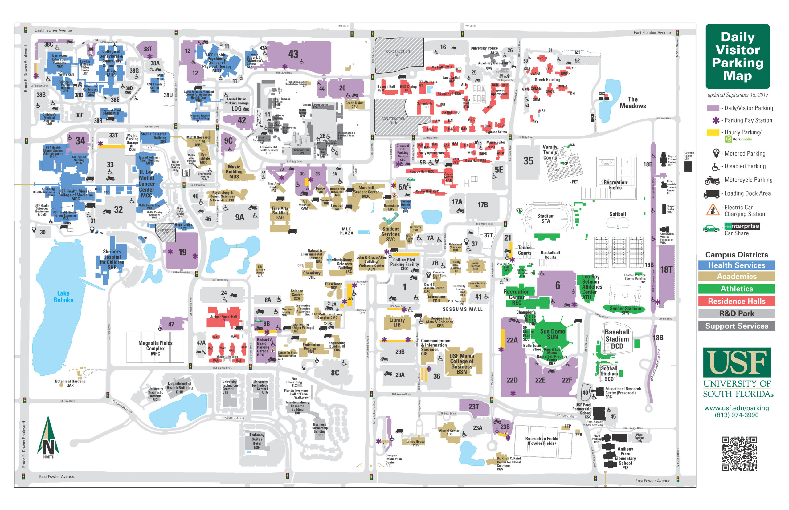 Maps And Directions | About Us | School Of Information | College for University of South Florida Campus Map