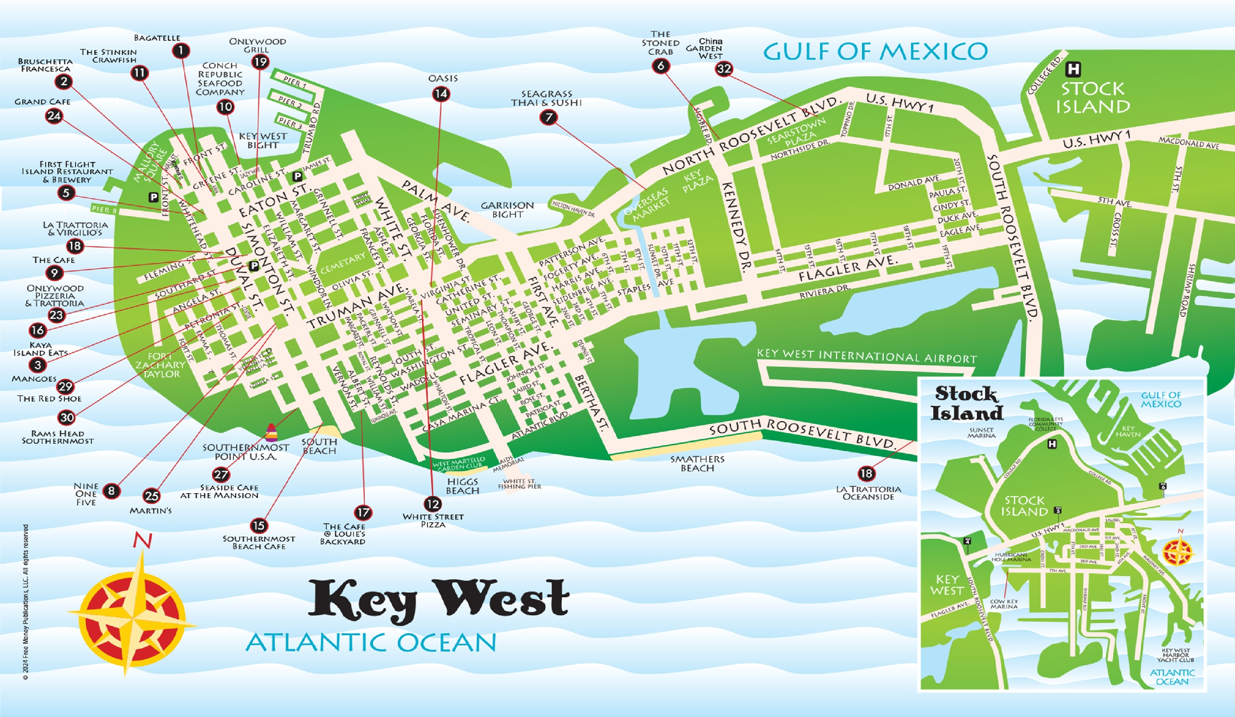 Maps, Key West / Florida Keys – Best Key West Restaurant Menus with regard to Map Of Old Town Key West Florida
