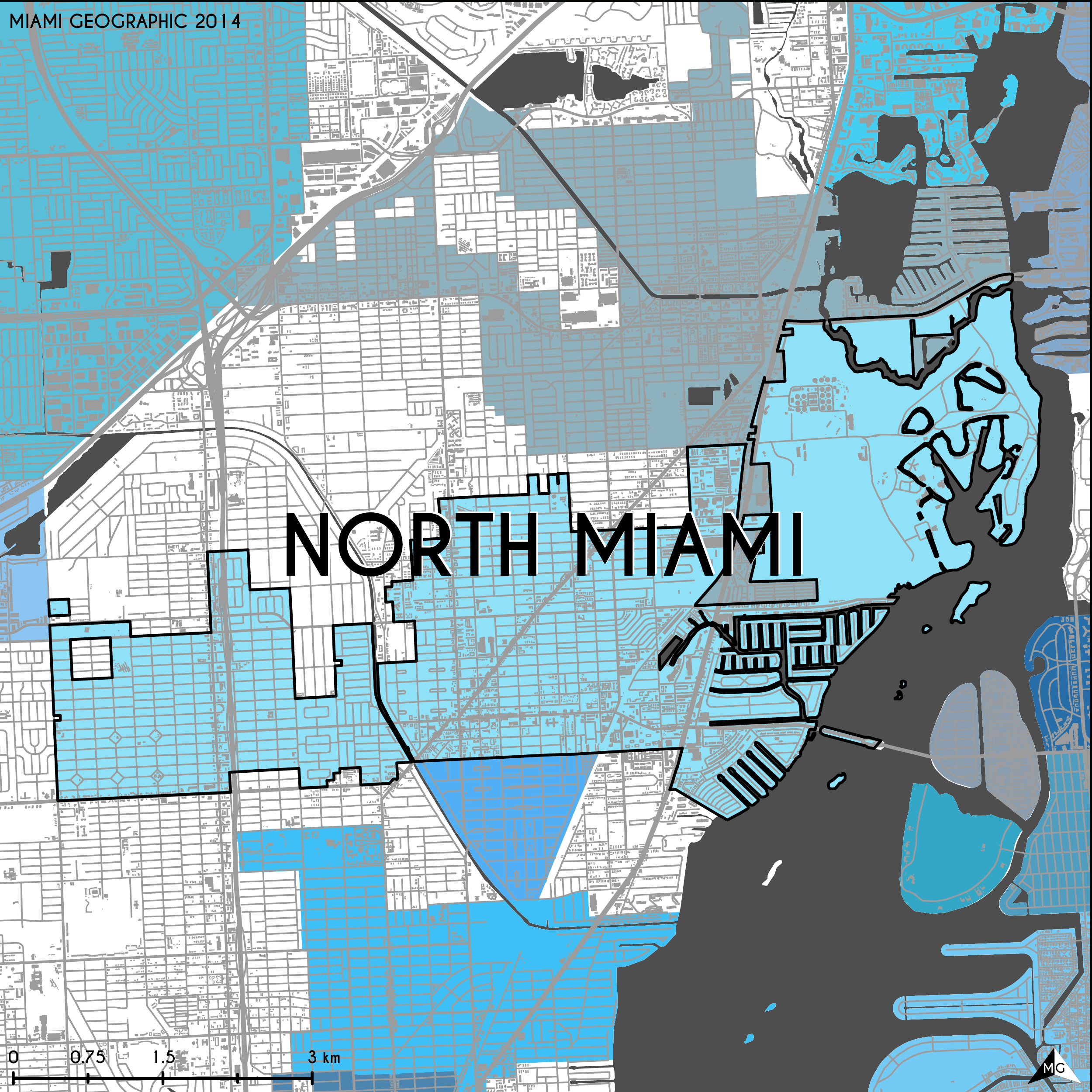 Maps: Municipalities Of Miami-Dade County | Miami Geographic with Map of North Miami Florida