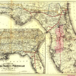 Maps Showing The Florida Transit And Peninsula Rail Road And Its With Map Of Railroads In Florida