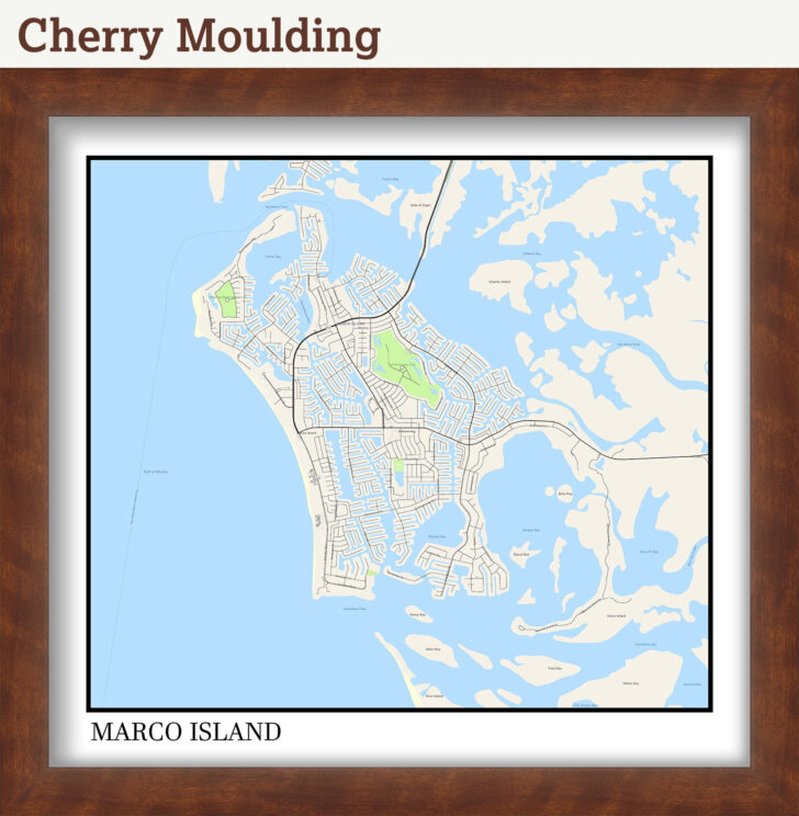 Map of Marco Island in Florida