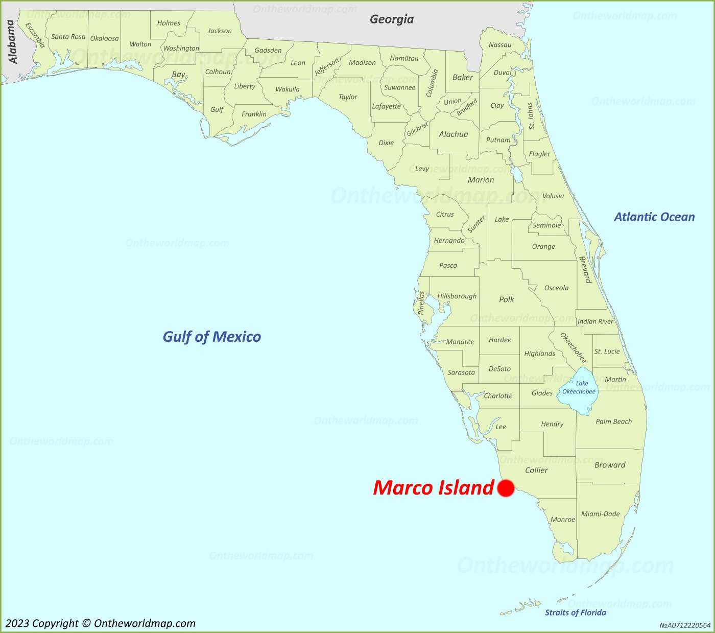 Marco Island Map | Florida, U.s. | Detailed Maps Of Marco Island throughout Map of Florida with Marco Island