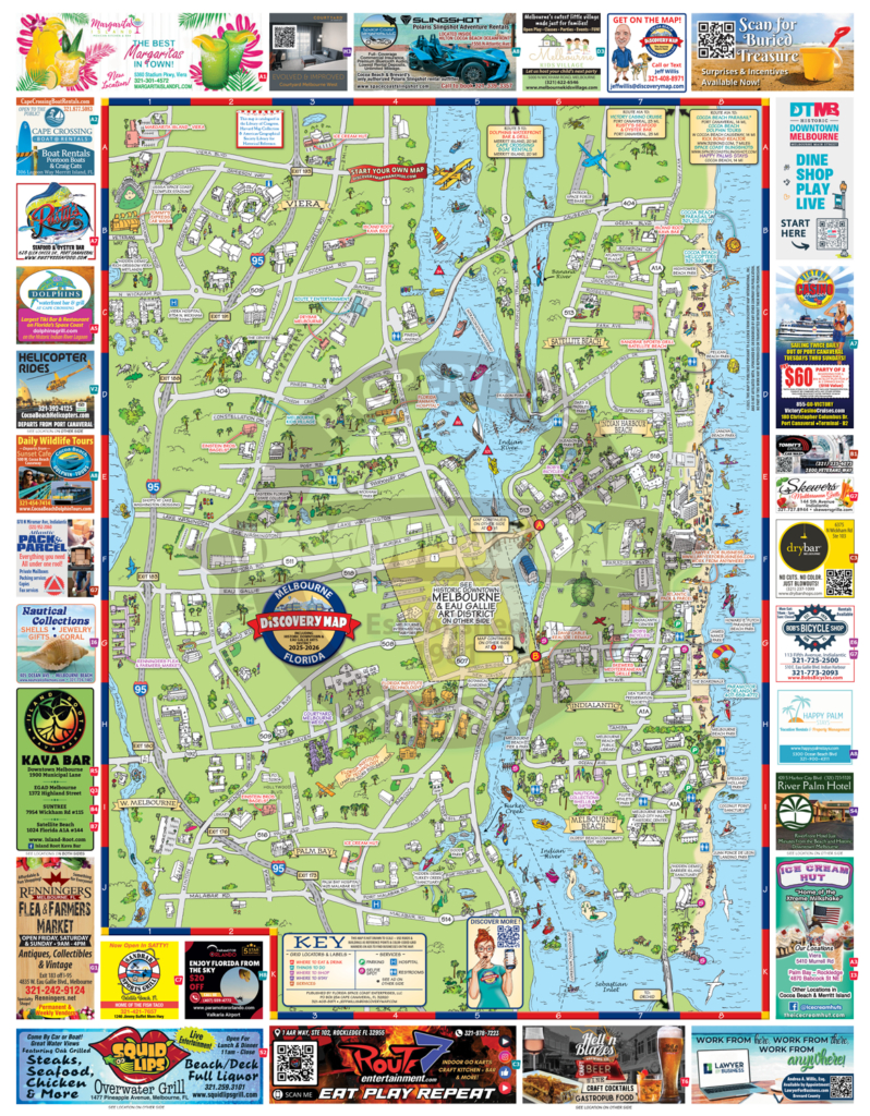 Melbourne, Fl in Map of Melbourne Beach Florida