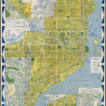 Miami And Coral Gables Area Map   Barry Lawrence Ruderman Antique Pertaining To Map Of Coral Gables Florida