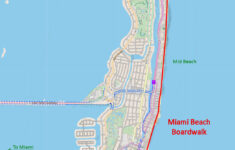 Miami Beach Boardwalk Map with regard to Port of Miami Florida Map