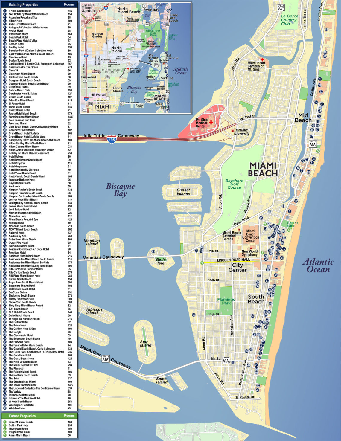 Miami Beach, Florida | Red Paw Technologies inside Map of Miami Florida Hotels