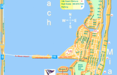 Miami Beach Street Map- North And South Miami Beach in Map Of South Beach Florida Miami