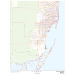 Miami Dade County, Florida   Zip Codesmap Sherpa   The Map Shop With Regard To Zip Code Map Of Miami Dade County Florida