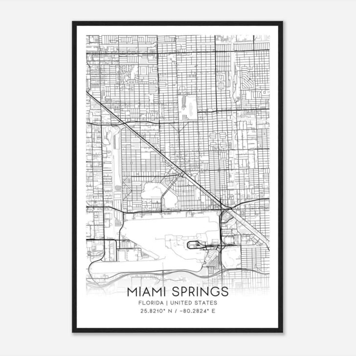 Map of Miami Springs Florida