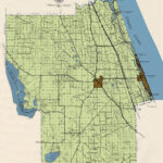 Mid 1900S Map Of Flagler County Florida   Etsy In Map Of Flagler County Florida