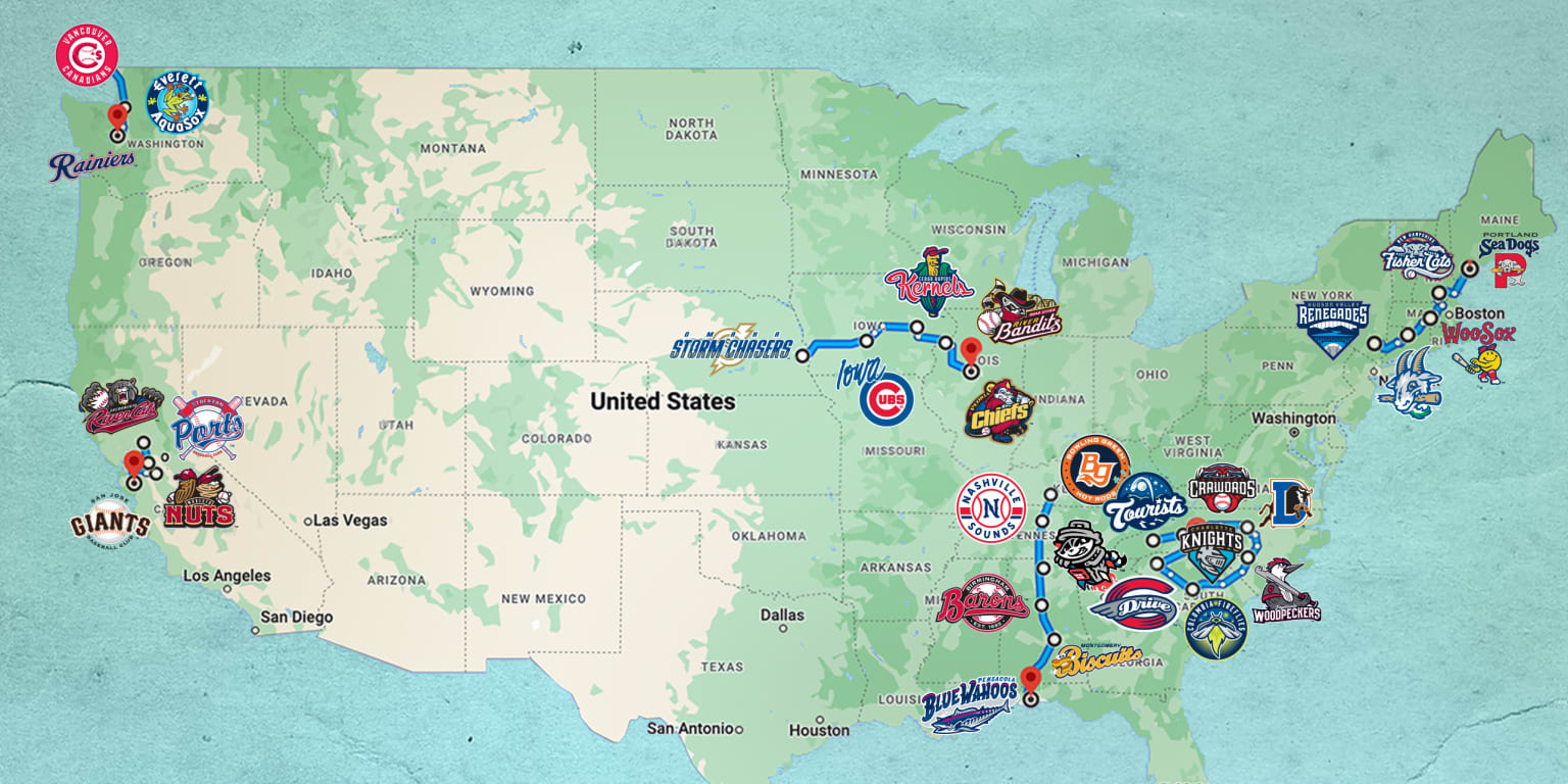 Minor League Ballpark Road Trips | Milb throughout Map of Minor League Baseball Teams in Florida