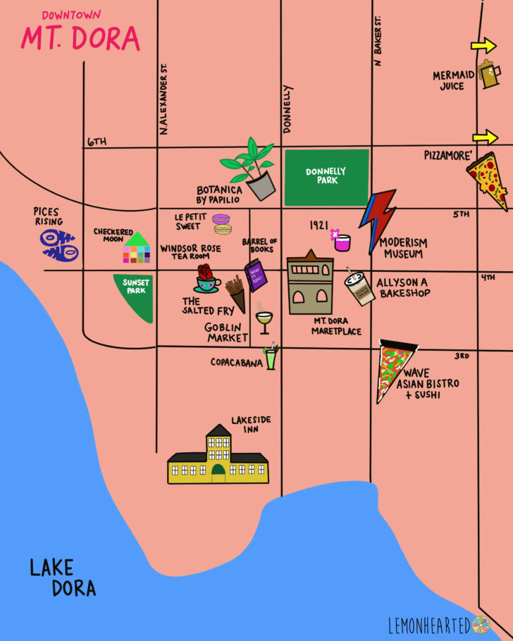 Map of Mount Dora Florida