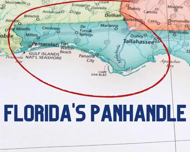 Map of the Florida Panhandle