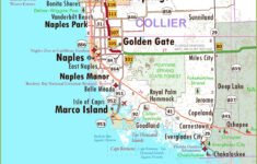 Naples Area Road Map (Florida) - Ontheworldmap with Naples On A Map Of Florida