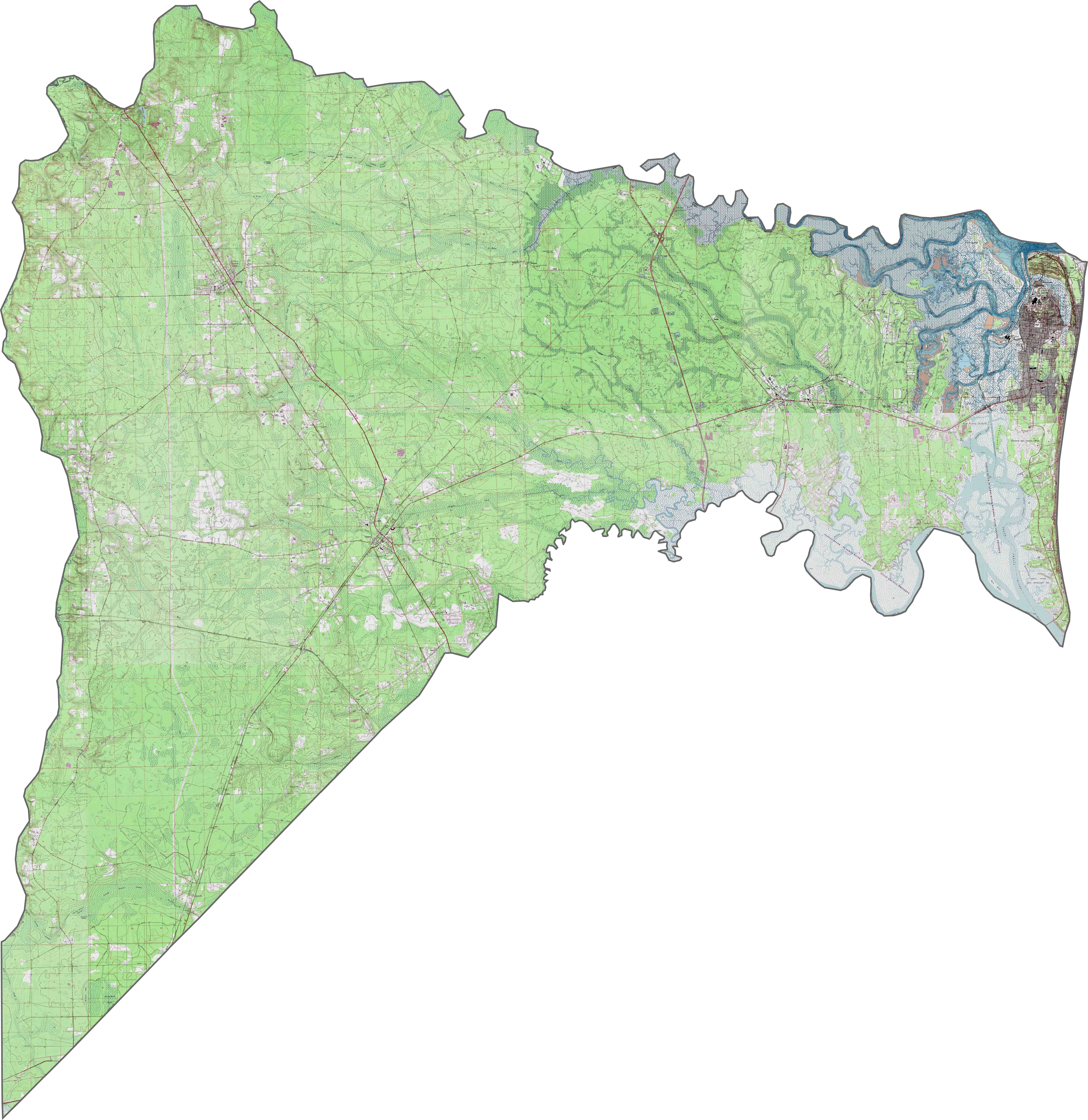 Nassau County Map, Florida - Us County Maps for Map of Nassau County Florida