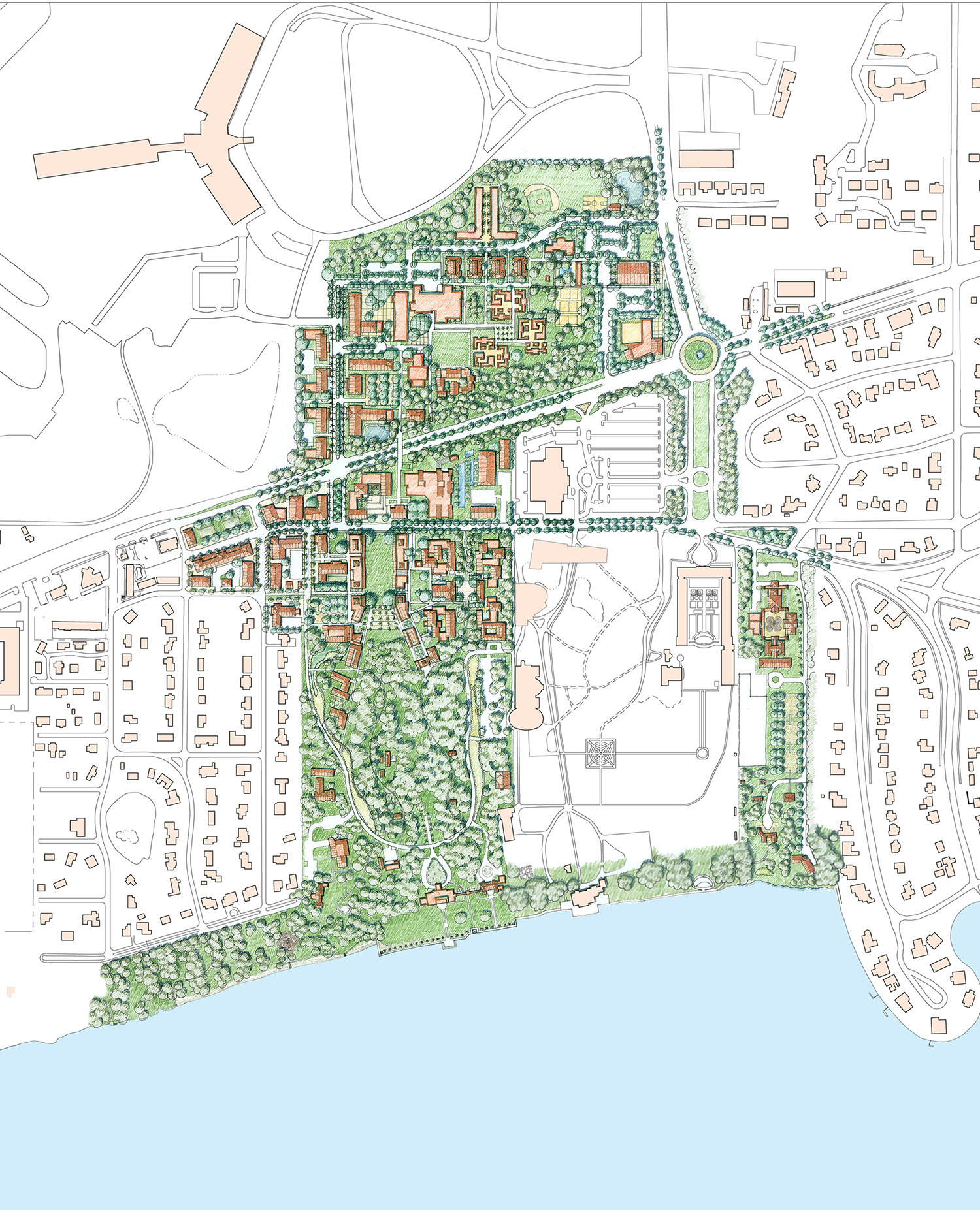 New College Of Florida Master Plan - Moule &amp;amp; Polyzoides intended for New College Of Florida Map